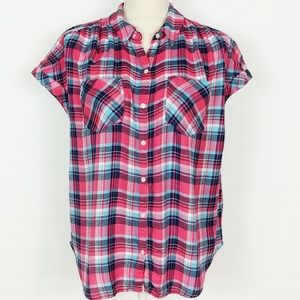 Lucky Brand | Plaid Short Sleeve Button-down